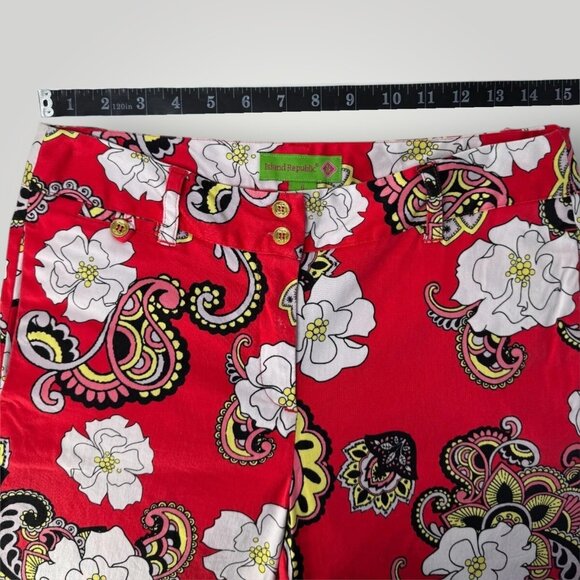 Island Republic 2 Pc Set Woman's Jacket 12 Pants 6 Cotton Blend Pant Suit - Picture 14 of 16